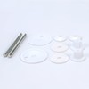 Fanmitrk Toilet Seat Fittings-Toilet Seat Plastic Accessories,Replacement Accessories for Most