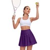 Women's Pleated Skirts Purple Athletic Skirt Golf Outfit for Women