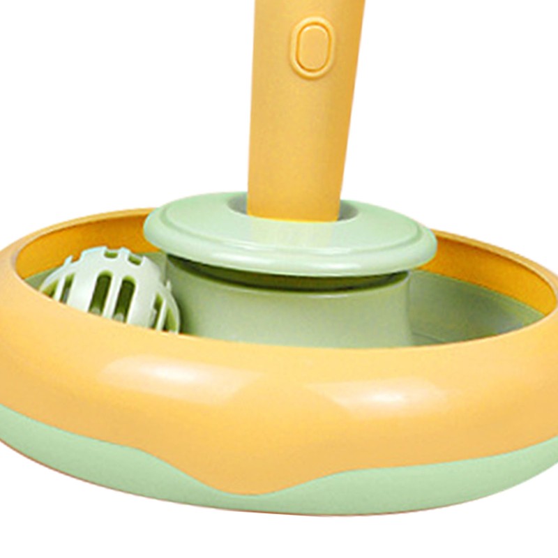 Cat Feather Toy Automatic 360 Degrees Rotating Bell Ball Stable