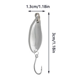 Trout Bait 12 Spoons 5 g Trout Spoon Container Fishing Accessories Trout Spoons Applicable to Various Fishing Waters