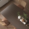 VaryPaper 15.7''x315'' Dark Brown Wood Stripes Peel and Stick Wallpaper