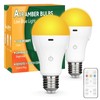Neporal MagicGlow Rechargeable Light Bulbs with Remote – Battery Operated,