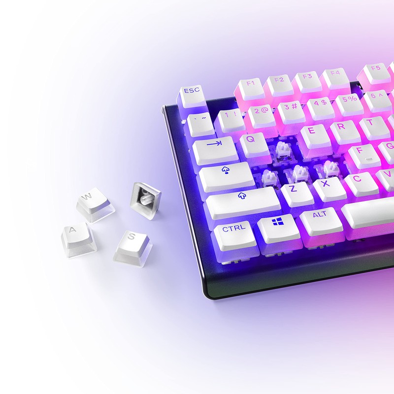 SteelSeries PrismCaps – Double Shot Pudding-style Keycaps – Durable PBT