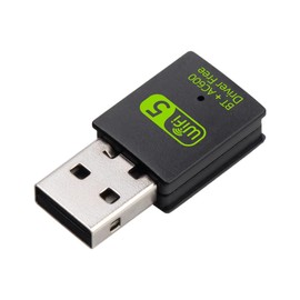 WiFi 5 USB WiFi Adapter for PC Desktop Laptop, Dual Band WiFi Dongle 5GHz 600Mbps + 2.4GHz 286Mbps, USB 2.0 Computer Network Adapter for Windows 11/10/7, Wireless Internet Dongle