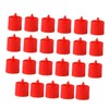 Velas LED Rojas sin Llama, 20 Piezas de Plástico