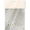 Gold Moon Star Nail Sticker for Nail Art 3D Gold