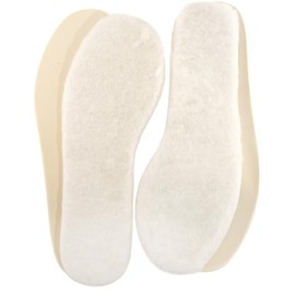 Lambland 2 Pairs of Premium Lambswool Latex Backed Inner Soles Walking Hiking Boot Shoe Comfort Size UK 9