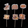ALISSAR 36 Pcs Western Cowboy Cupcake Toppers, Birthday Party Decor