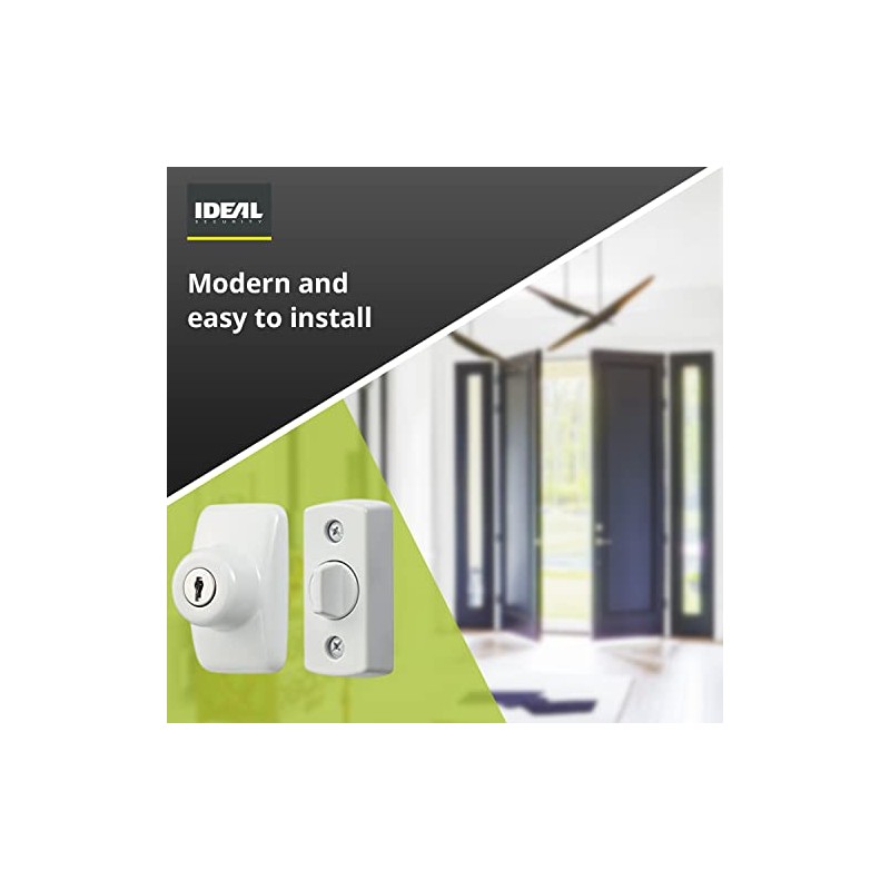 Ideal Security BKGLKW Keyed Deadbolt, White