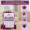 TrueSeaMoss Sea Moss Gummies with Elderberry, Burdock Root and Bladderwrack