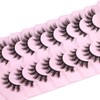 JIMIRE Faux Mink Lashes Fluffy Cat Eye False Eyelashes Natural