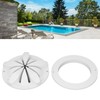 Swimming Pool Main Drain PVC White Round Hot Spring Pool