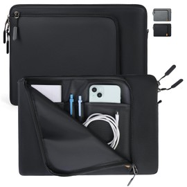 NEWHEY Funda para Laptop 13 14 Pulgadas Portátil Maletín para Laptop Funda para Computadora de Hombres y Mujeres Bolsa Impermeable para Computadora Portátil para 13,3-14 MacBook Air/Pro/HP Negro