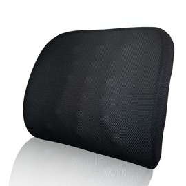 Como Life 3D Mesh Lumbar Cushion, Memory Foam Cushion, Seat Cushion, Cushion for Chair, Back, Mesh, Lumbar, Cushion, Backrest, Staying Resistant, Breathable, Back, Posture, Support, Long Time, Living