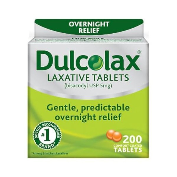 Dulcolax Laxative Tablets, 200 Count lgo vni%ehr
