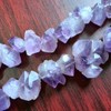 FHNP367 Natural Amethyst Druzy Beads Strand Crystal Point Raw Genuine