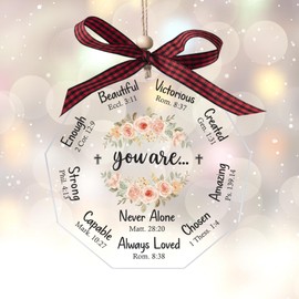 Nativity Ornaments - | Christian Christmas Decorations, for Women, Womens Gifts for Christmas, Nativity Scene Ornaments for Holiday Decor, Faith-Inspired Holiday Accents (You are...)