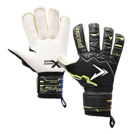 ​​Precision Fusion X Pro Roll Finger Giga Professional Football Adult's Goalkeeper Gloves, Black, 10