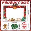 HOWAF 30 Pcs Christmas Photo Booth Props with Merry Christmas