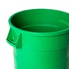 PRO&Family 32 Gallon Green Round Commercial Trash Can/Ingredient Bin Recycling