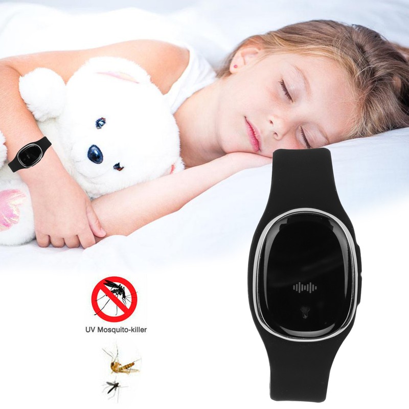 Mosquito Repellent Bracelet Watch Ultrasonic USB Charging Time Display Mosquito