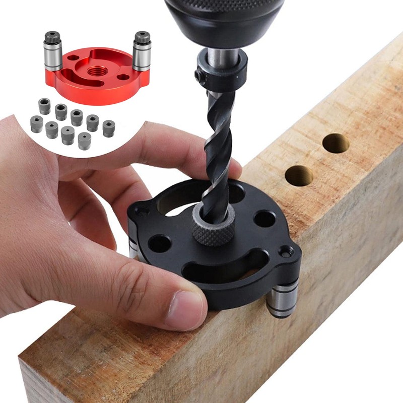 Drill Guide, Drill Stand, Vertical, Drilling, with 2/3/4/5/6/7/8/9/10mm Sleeve, Dowel