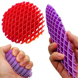 2 Pack Fidget Worm Toy,Sensory Stuffy Fidget Toy,Slug Fidget Toy,Resistance Fidget Toy,Sensory Stress Anxiety Relief Toy,3D Elastic Mesh Gift Color Random