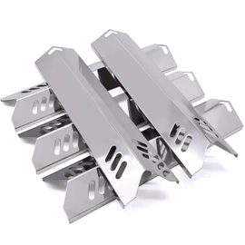 Adviace 15 inch Grill Heat Shields Replacement for Dyna-Glo DGF510SBP, DGF493BNP, Set of 5 Barbeque Grill Heat Plates for Backyard Grill Replacement Parts BY15-101-001-02, BY13-101-001-13, GBC1460W
