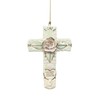 BANBERRY DESIGNS Inspirational Cross - Porcelain with Message Printed on