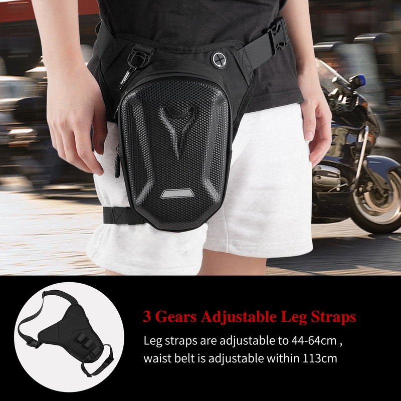 Cycling Bag Hard Shell Polyester Fibre Motorcycle Waist Pack for