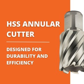 Jancy Slugger by Fein - HSS Annular Cutter with Premium M2 High Speed Steel - 3/4" Straight Shank, 1" Depth, 1" Diameter - 63134254041