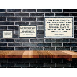 Bang Tidy Clothing Metal Bar Signs Tin Plaque Vintage Style - Ideal Accessories for Home Bar Pub Shed Man Cave Gift - 3 Sizes I feel sorry for people