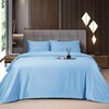 Shilucheng Bamboo Sheets Set 4/6 Pc, Cooling Breathable & Hotel