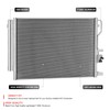 DNA MOTORING Aluminum Air Conditioning A/C Condenser Compatible with Hyundai