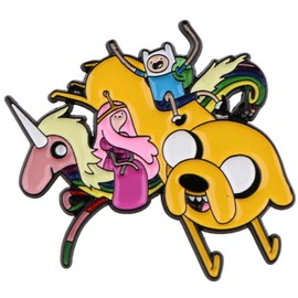Pinstant Princess Bubblegum Come Along With Me Adventure Time Cartoon Animated TV Show 1.8"" Enamel Pin Badge, 1.8 Inches, Enamel, enamel
