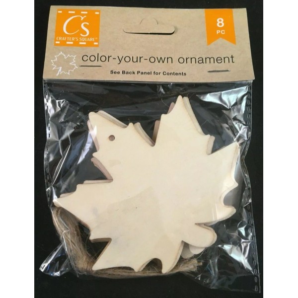 Crafter's Square - Color Your Own Ornament - Leaves -