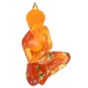 Transparent Sitting Buddha Statue Resin Buddha Figurine Sculpture Home Office