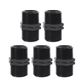 FOGWOWO 5 pieces 1 inch x 1 inch BSP male thread hose connection couplings connector same adapter irrigation hose connector for garden hose systems