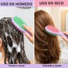Cepillo de silicona para lavar el cabello, cepillo 2 en