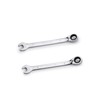 FLZOSPER 8mm Metric Reversible Geared Wrench,Box End Head 72-Tooth Reversible