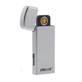 Pilot Electronics CA-8801SZ Flameless Rechargeable Elighter, Silver