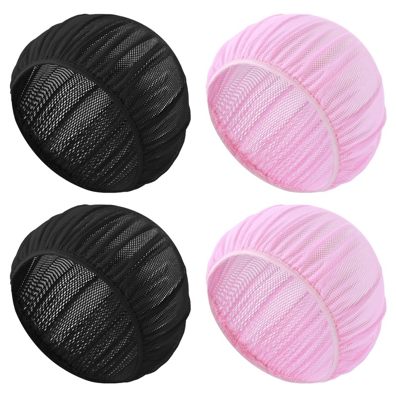 ElevateTech 4 Pack Mesh Sleep Bonnet for Sleeping Mesh Hair