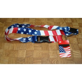 Aminco Brand New ~ AMINCO COOL USA FLAG DESIGNER LANYARD DETACHABLE KEYCHAIN