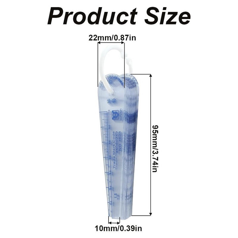 Feeler Gauge,19 Leaf 0.05mm to 2mm Gap Measuring Tool Plastic