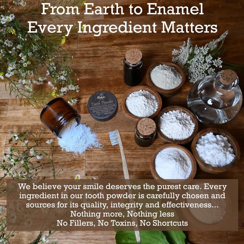 Natural Remineralizing Hydroxyapatite Tooth Powder, Natural Toothpaste Alternative Oral Whitening:_Spearmint