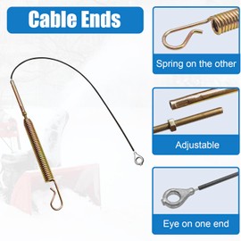 06900502 Auger & Upper Traction Cable Fits Ariens 921013 921017 921018 921022 921024 921030 921038 921032 921037 Snowblowers