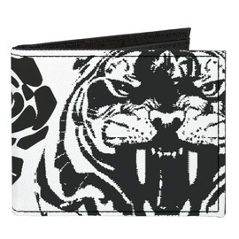 Buckle-Down Men's Standard Canvas Bifold Wallet Madness, 4.0" x 3.5"