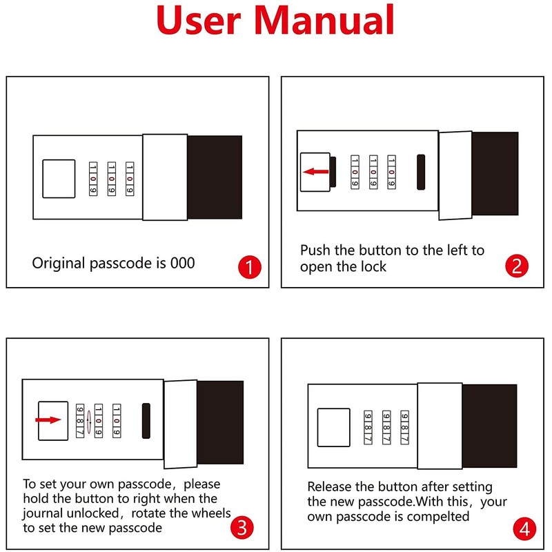 LinYesh Creative Leather Password Notebook, Galaxy Starry Sky Design Password