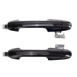 TRQ Left and Right Exterior Door Handle Set Compatible with 2003-2007 Honda Accord