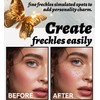 Gold Glitter Freckles Face Tattoo, Glow Up Makeup Patches, Face
